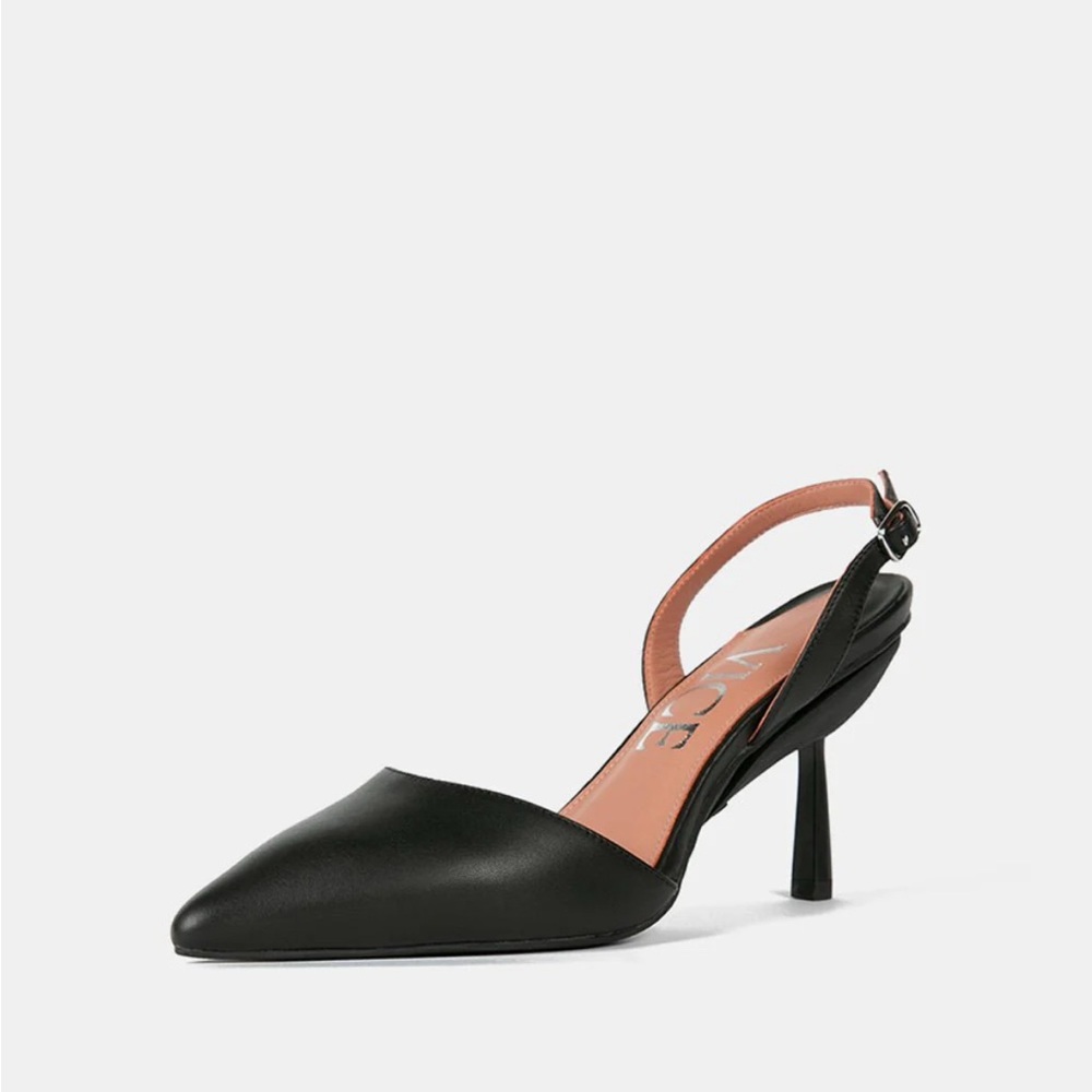 VICE VERSA NWOT Convertible Black Patent Leather Sling back heels